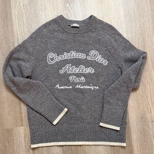 Dior Gray Crewneck Sweater — Atelier Sweater
